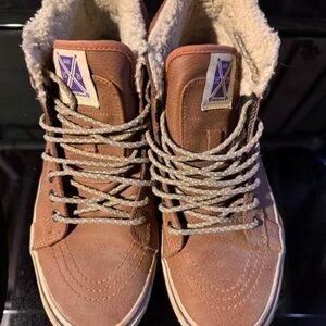 Brown High-Top Women's Shoes